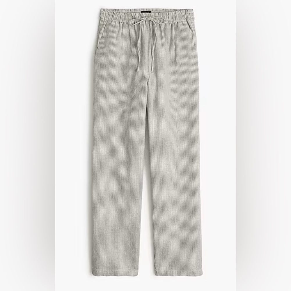 J. Crew Striped Linen Blend Drawstring Pants - Size 20